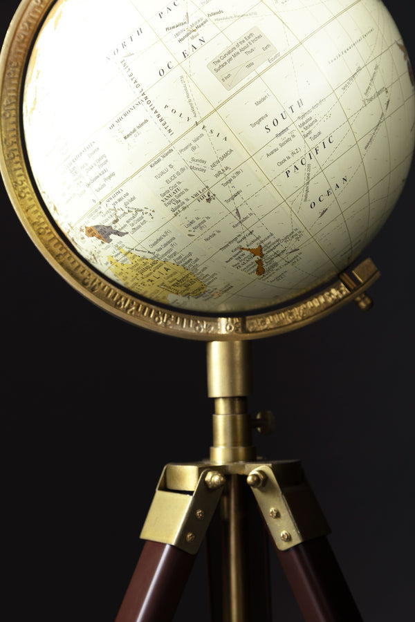 World Globe with Adjustable Floor Tripod