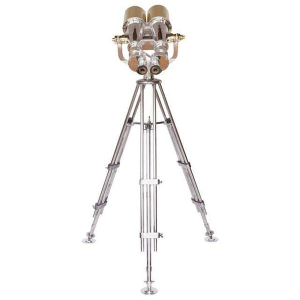 Nikon WWII Naval Destroyer Binoculars 20x120 – Rare 1930s Japanese Military Telescope with Tripod
