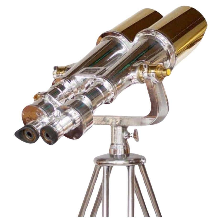 Nikon WWII Naval Destroyer Binoculars 20x120 – Rare 1930s Japanese Military Telescope with Tripod